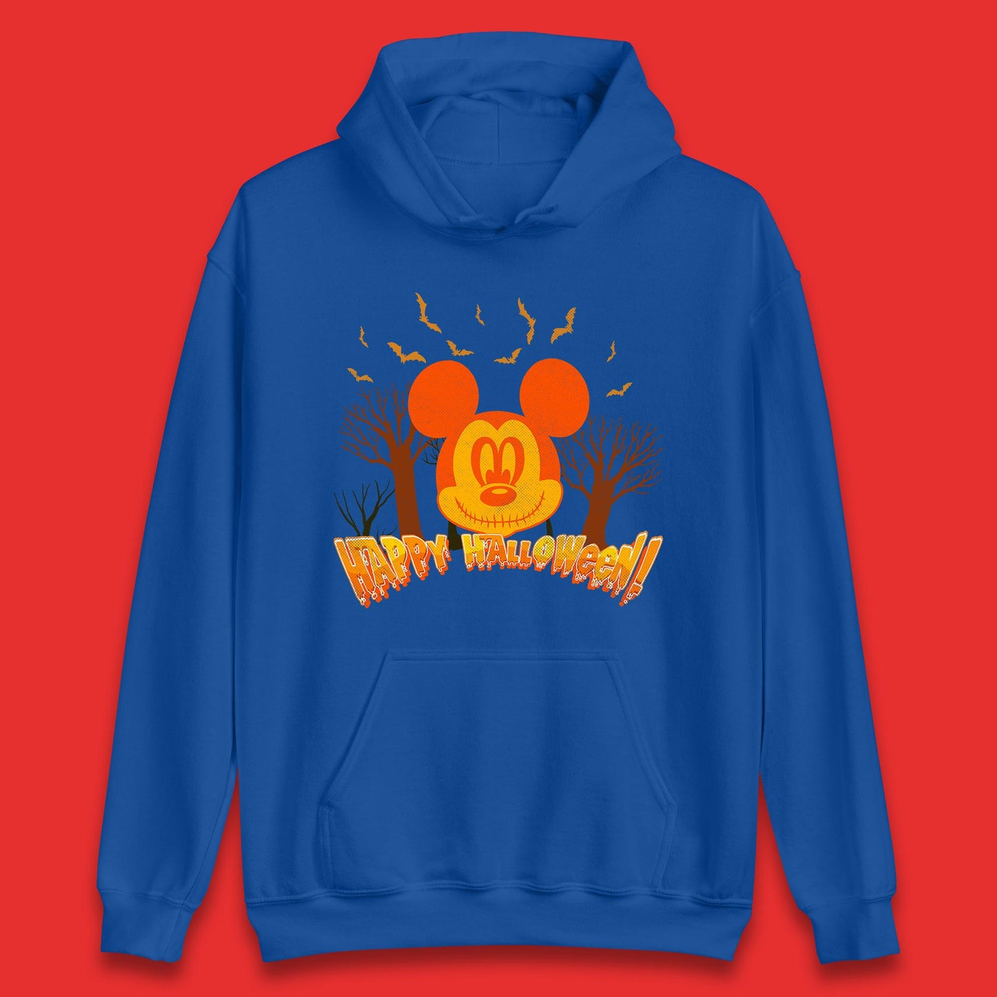 Happy Halloween Mickey Mouse Horror Scary Spooky Jack Face Halloween Disney Trip Unisex Hoodie
