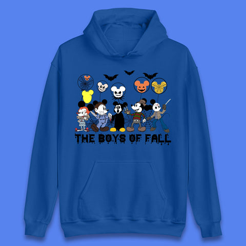 The Boys Of Fall Halloween Disney Mickey Mouse & Friends Horror Movie Characters Unisex Hoodie