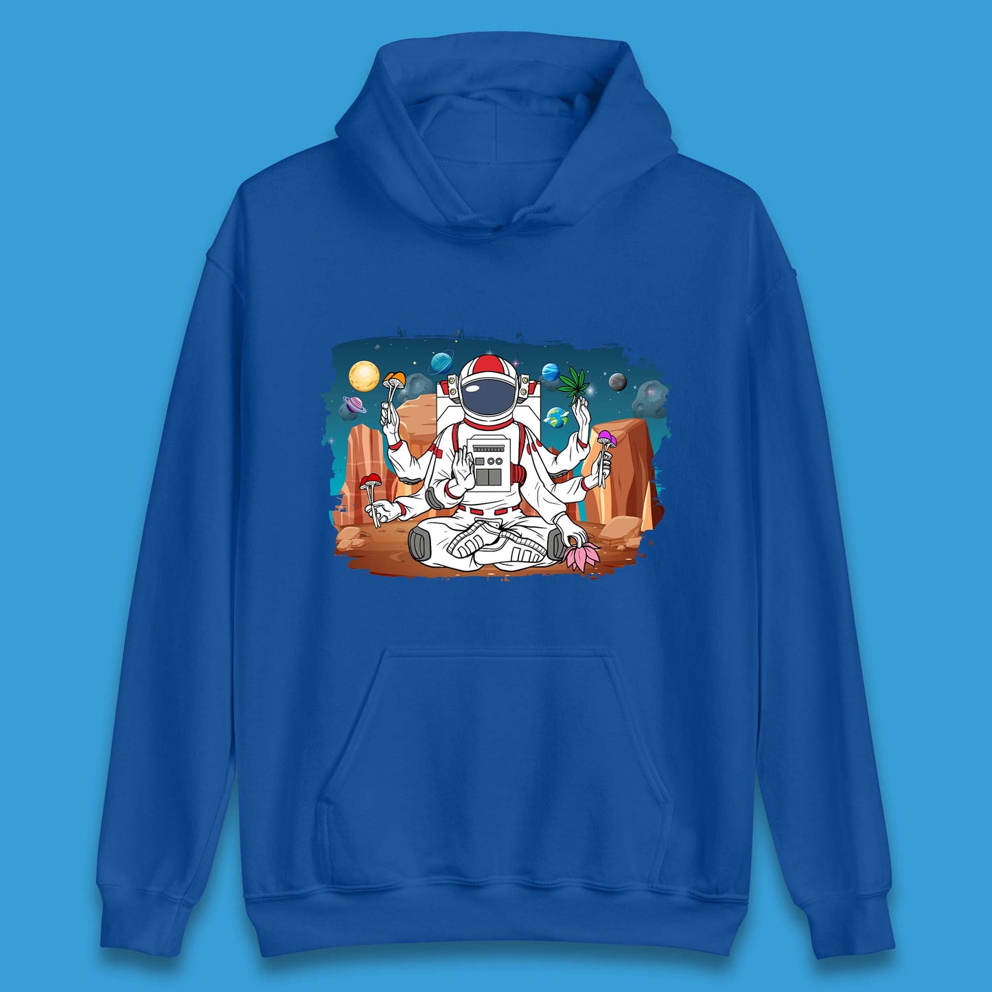 Meditating Astronaut Yoga Unisex Hoodie