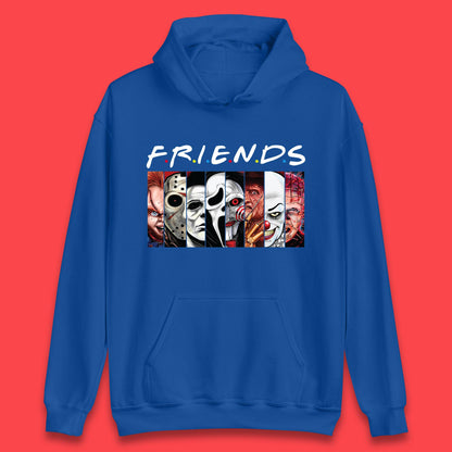 Halloween Friends Horror Movie Characters Killers Scary Friends Unisex Hoodie