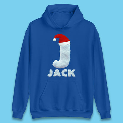 personalised snow style initial letter hoodie
