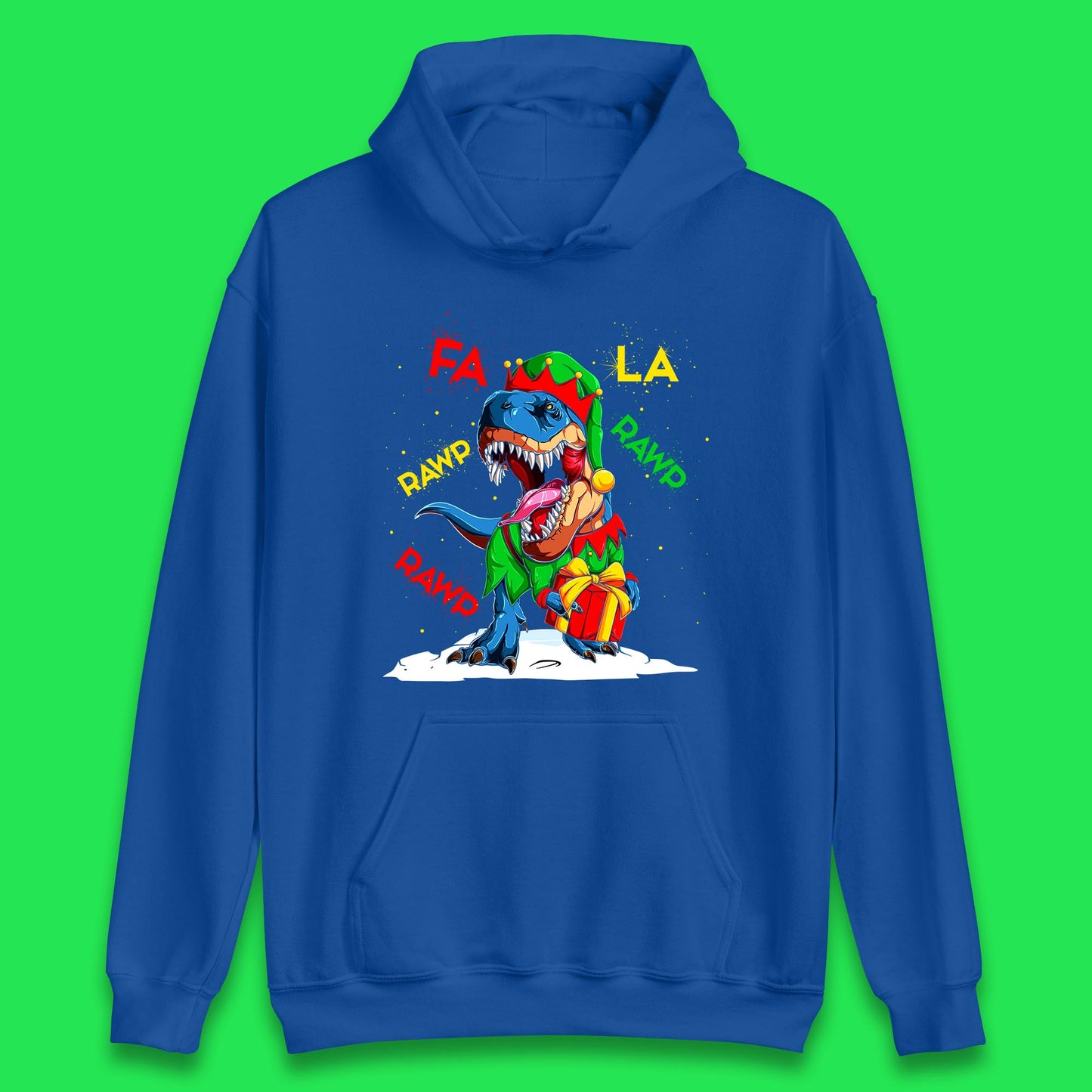 christmas dinosaur hoodie
