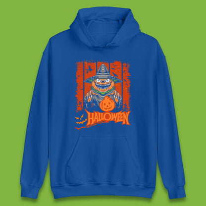Halloween Pumpkin Head Scarecrow Jack O Lantern Pumpkin Head Horror Scary Vintage Retro Unisex Hoodie