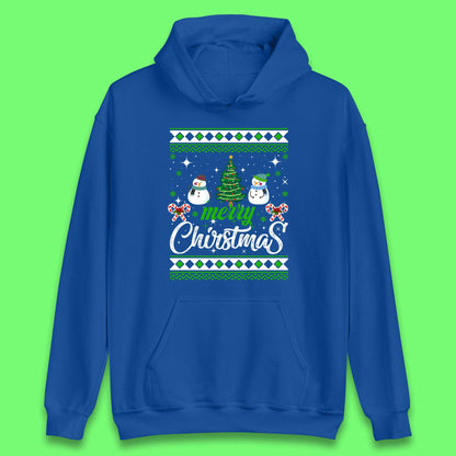 merry christmas snowman hoodie