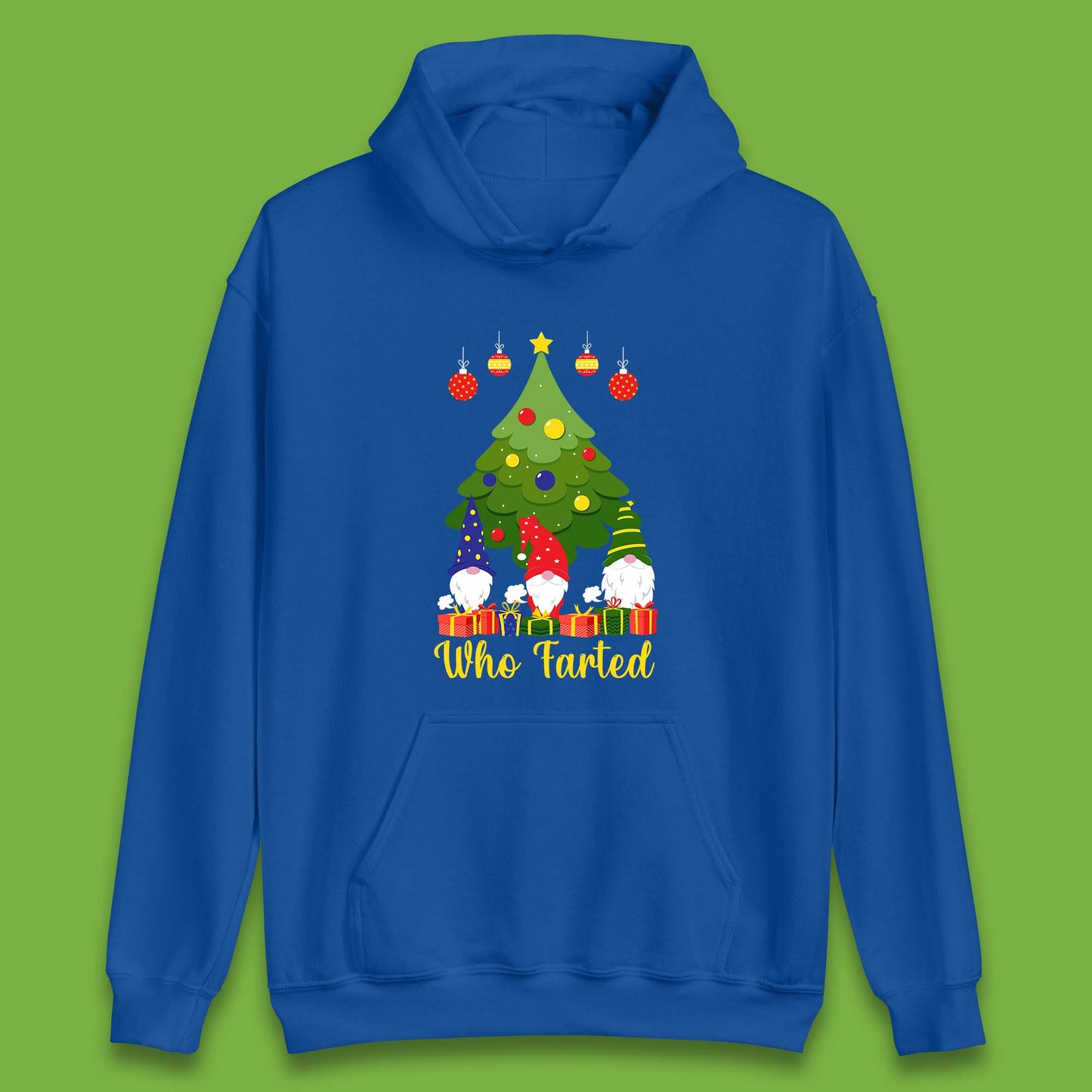 who farted christmas gnomes funny hoodie