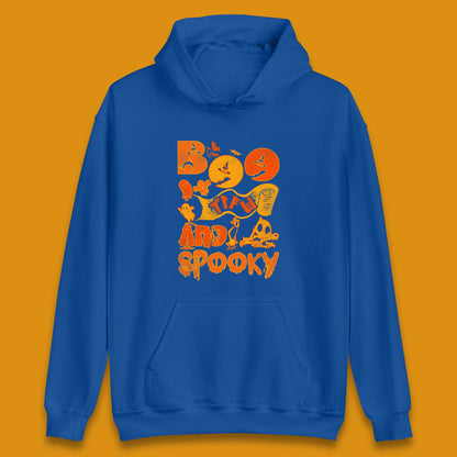 Boo Tiful and Spooky Halloween Horror Scary Boo Ghost Spooky Season Unisex Hoodie