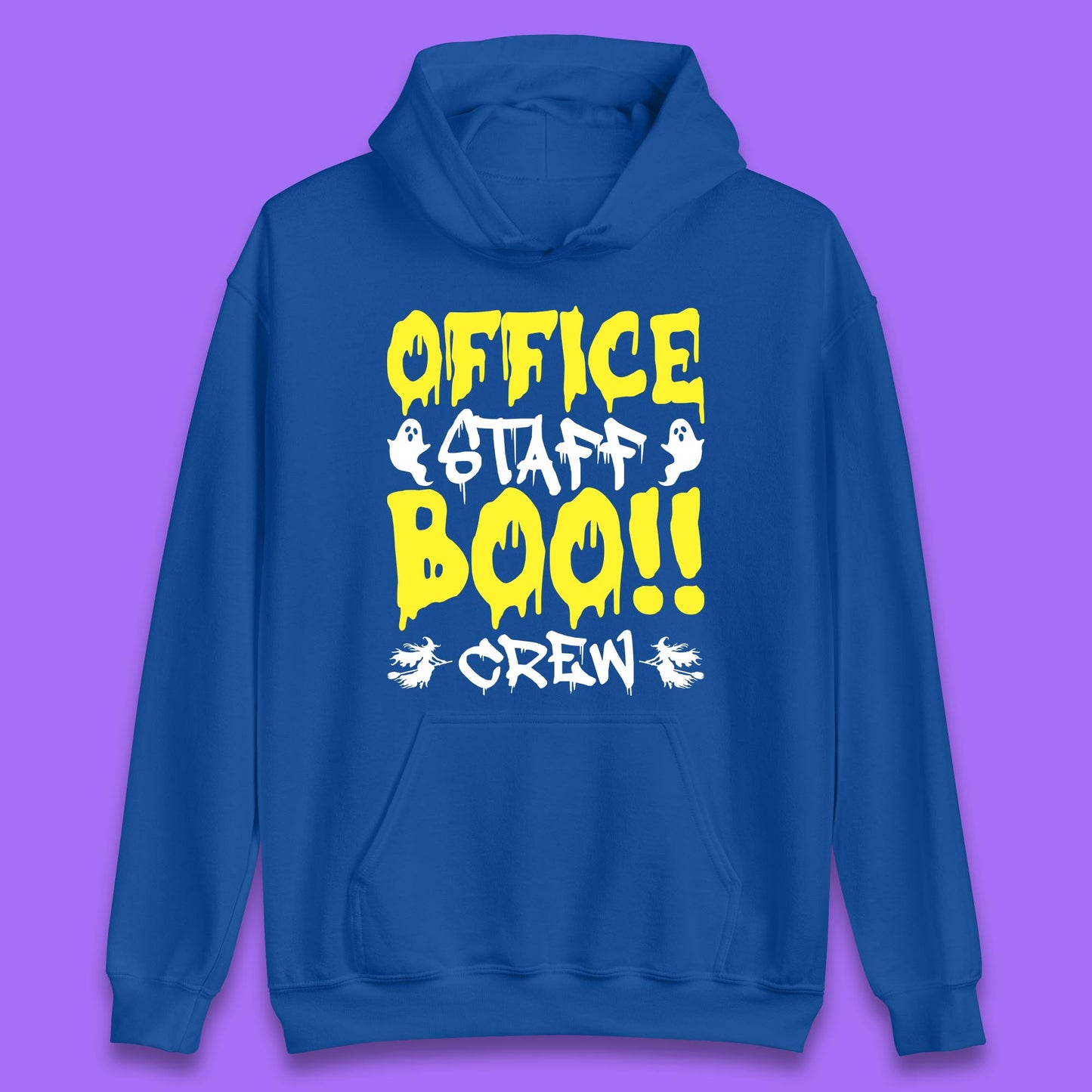 Office Staff Boo Crew Halloween Office Squad Boo Ghost Office Crew Unisex Hoodie