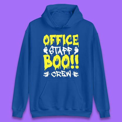 Office Staff Boo Crew Halloween Office Squad Boo Ghost Office Crew Unisex Hoodie