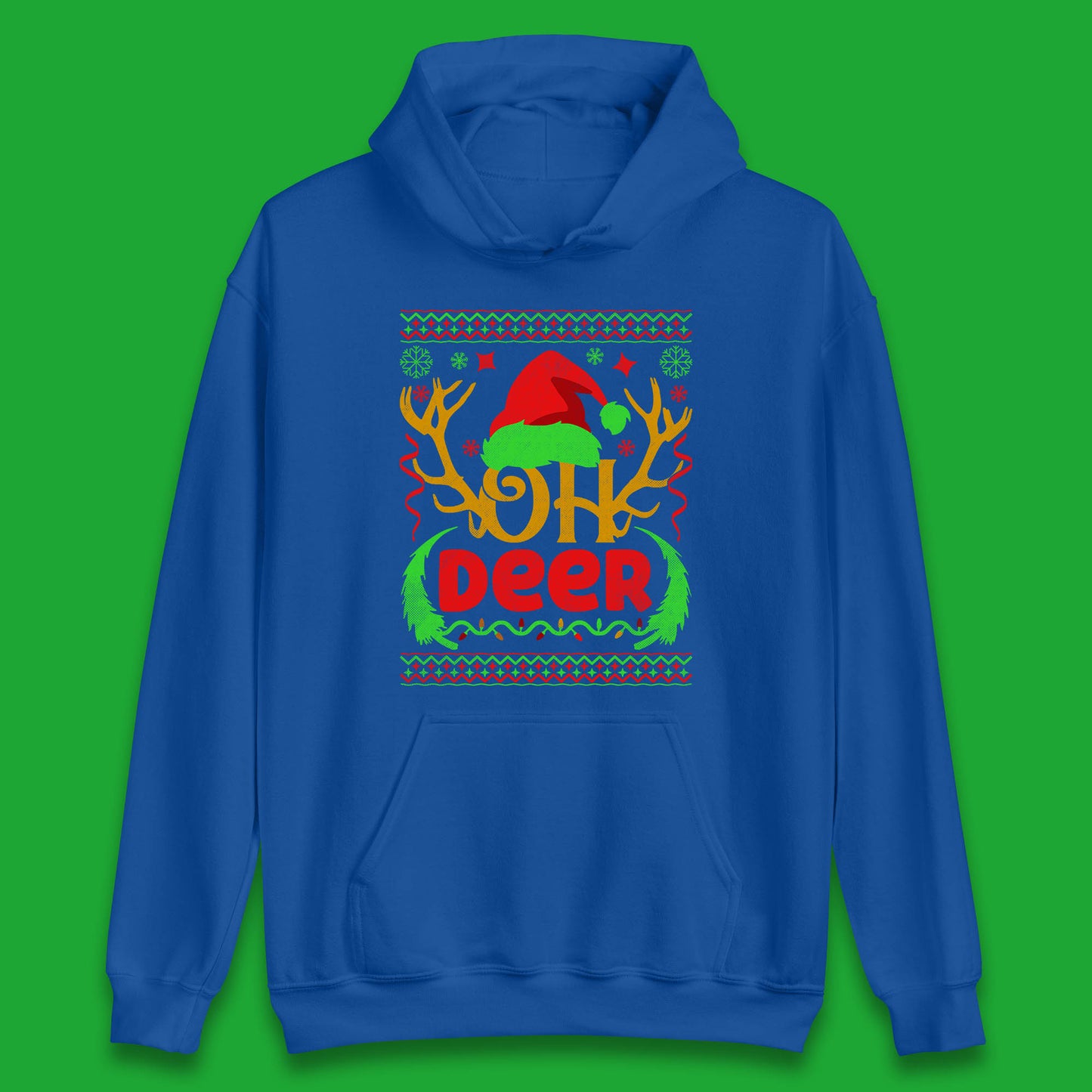 deer antlers christmas hoodie