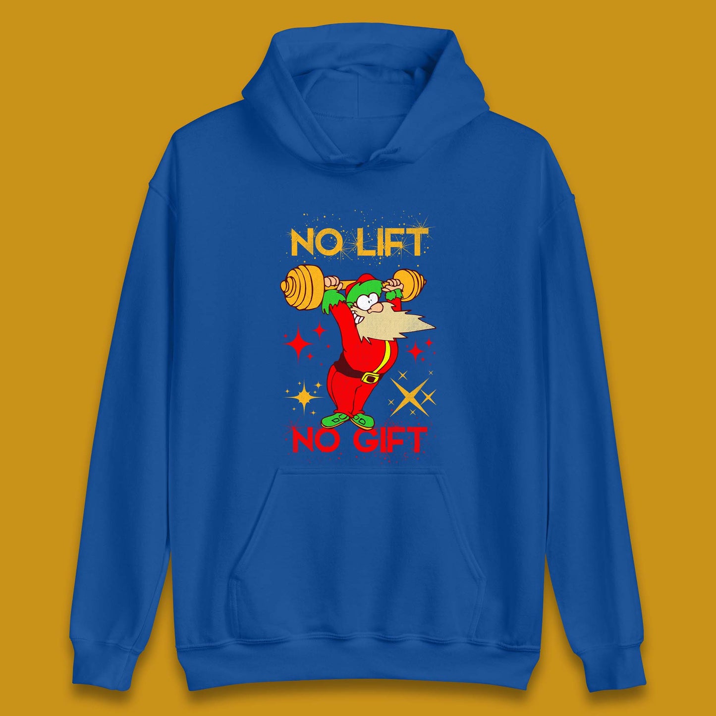 santa workout christmas hoodie
