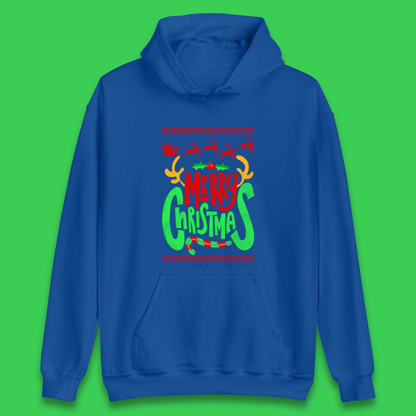 christmas reindeer antlers hoodie