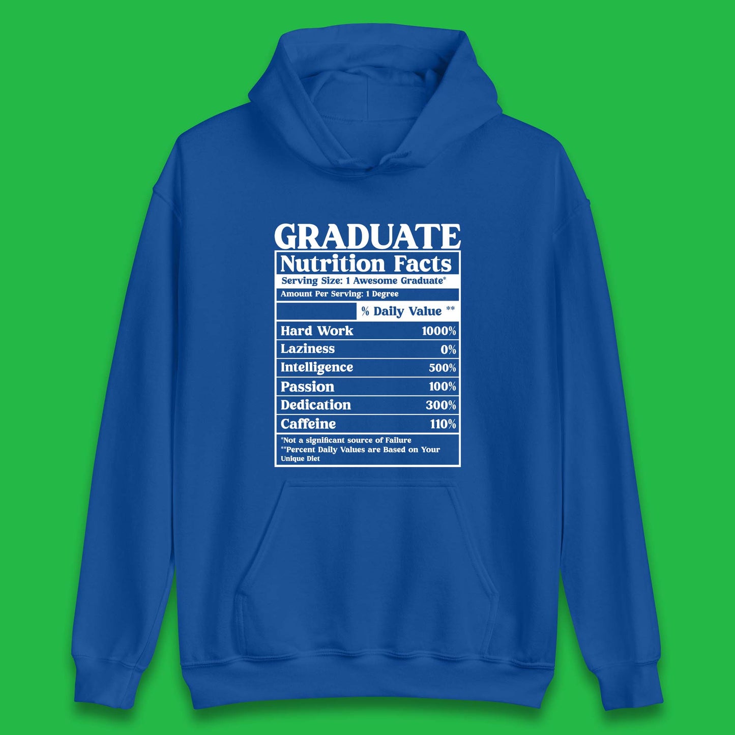 Graduate Nutrition Facts Unisex Hoodie