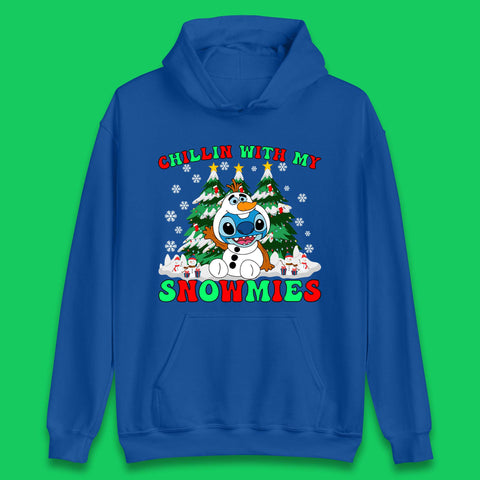 Snowman Stitch Christmas Unisex Hoodie