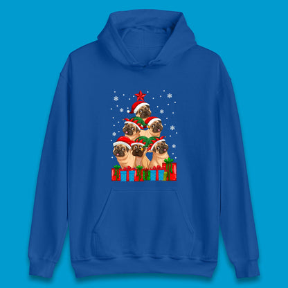 pug dog christmas hoodie