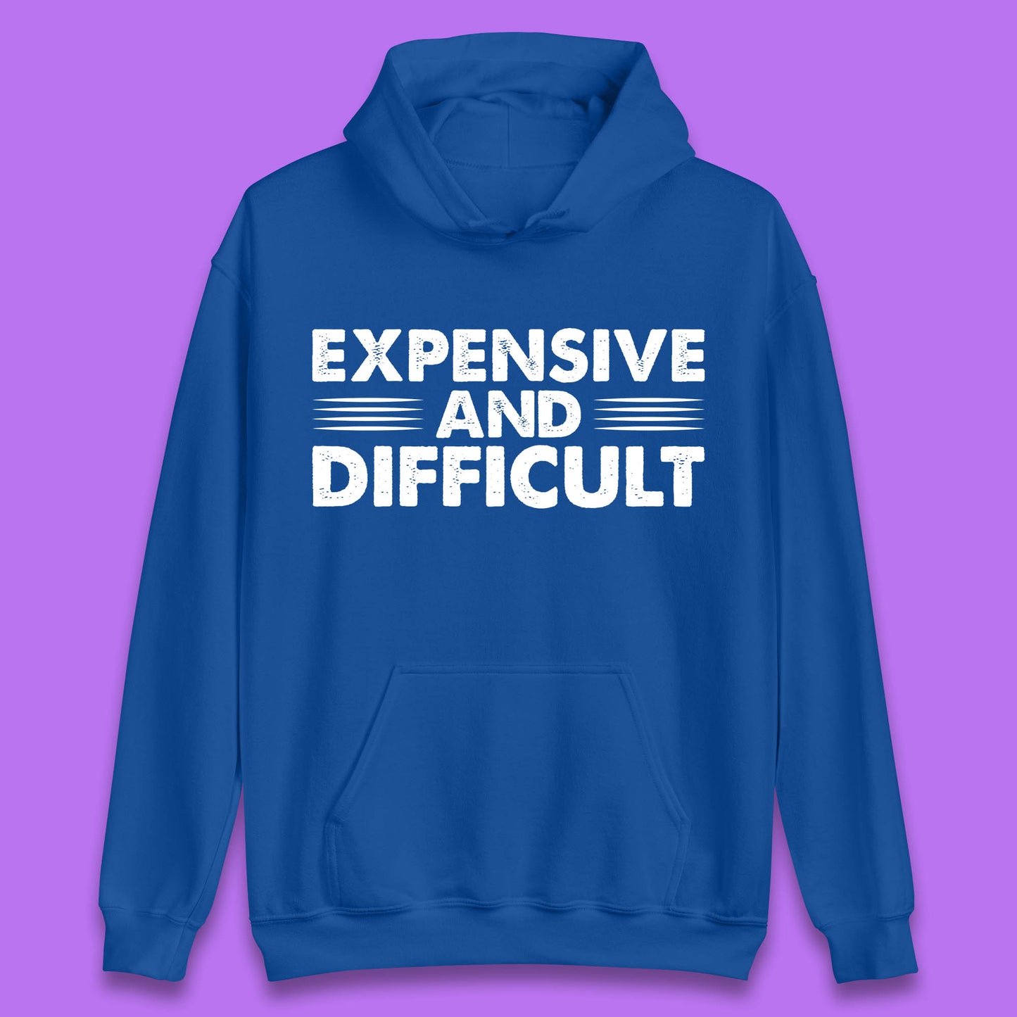 Expensive And Difficult Funny High Maintenance Sarcastic Statement Saying Unisex Hoodie