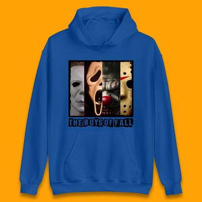 The Boys Of Fall Halloween Horror Movie Characters Friends Halloween Villians Serial Killers Unisex Hoodie