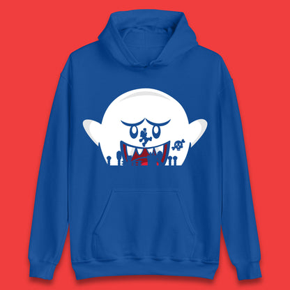Super Mario Boo Trick Or Treat Halloween Nintendo Mario Iconic Ghost Boo Unisex Hoodie
