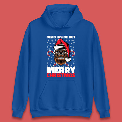 hipster skull christmas hoodie