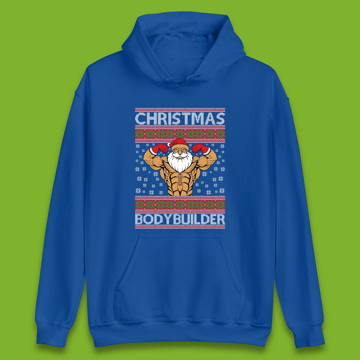 Ugly Christmas Bodybuilder Unisex Hoodie
