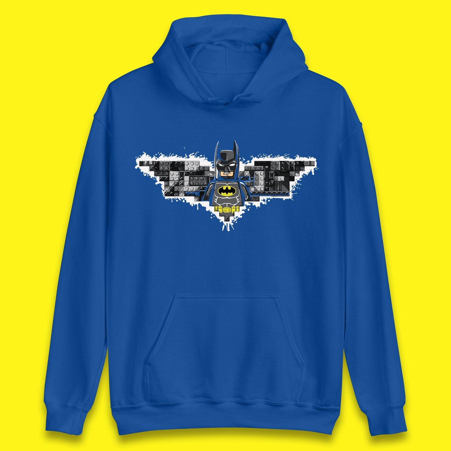 The Lego Batman Movie Superhero Building Bricks Block DC Comics Batman Master Builder Comic Book Character Unisex Hoodie