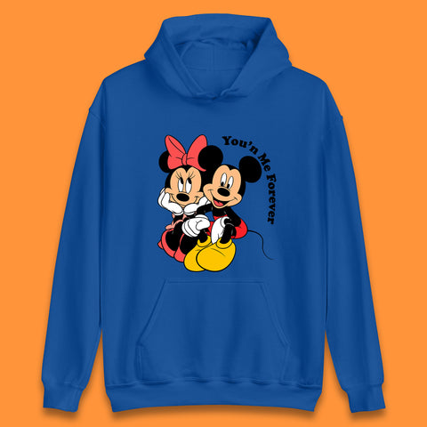 You'n Me Forever Disney Mickey & Minnie Mouse Disneyland Cartoon Characters Disney World Walt Disney Unisex Hoodie