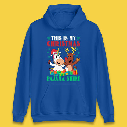 christmas unicorn reindeer hoodie