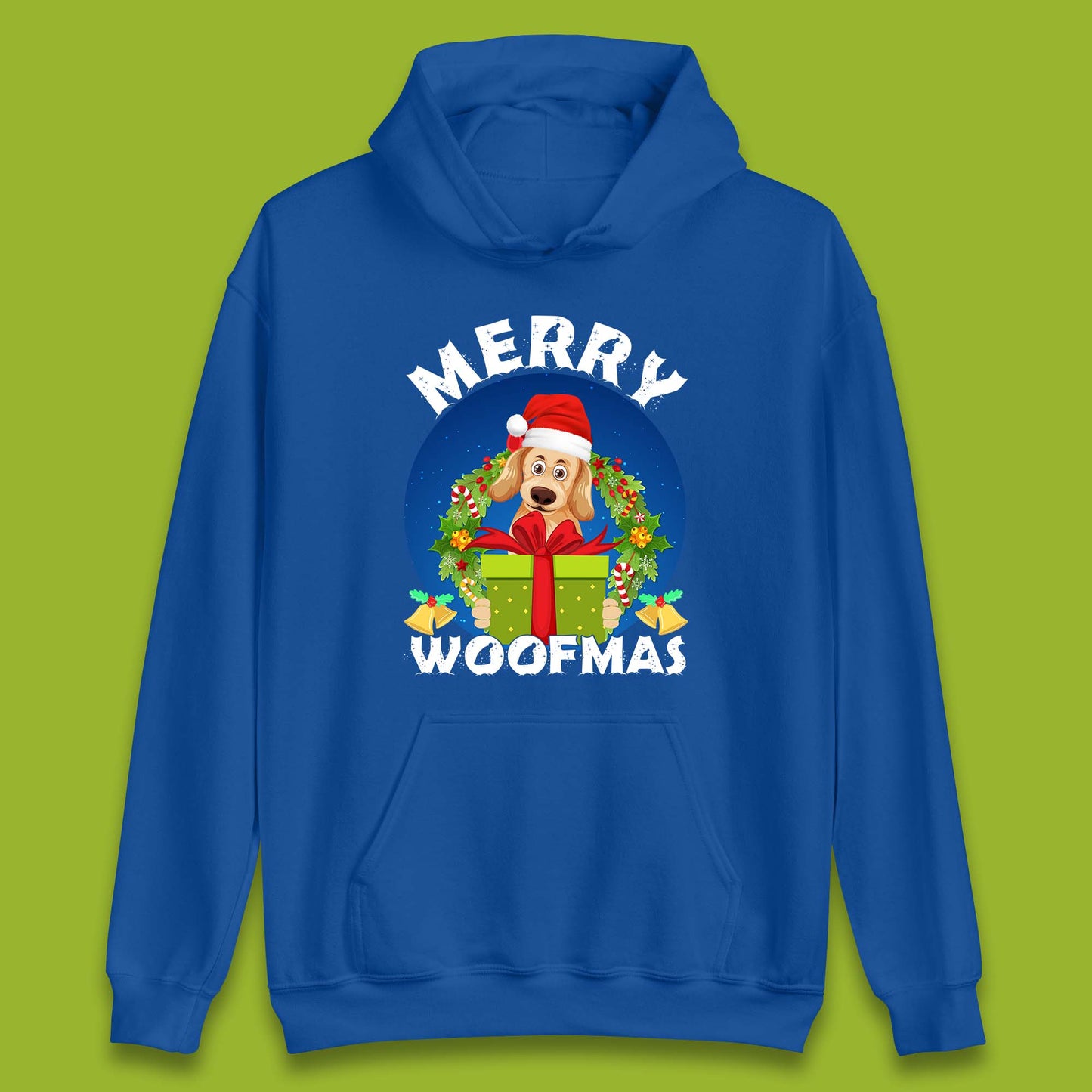 merry woofmas christmas golden retriever dog hoodie