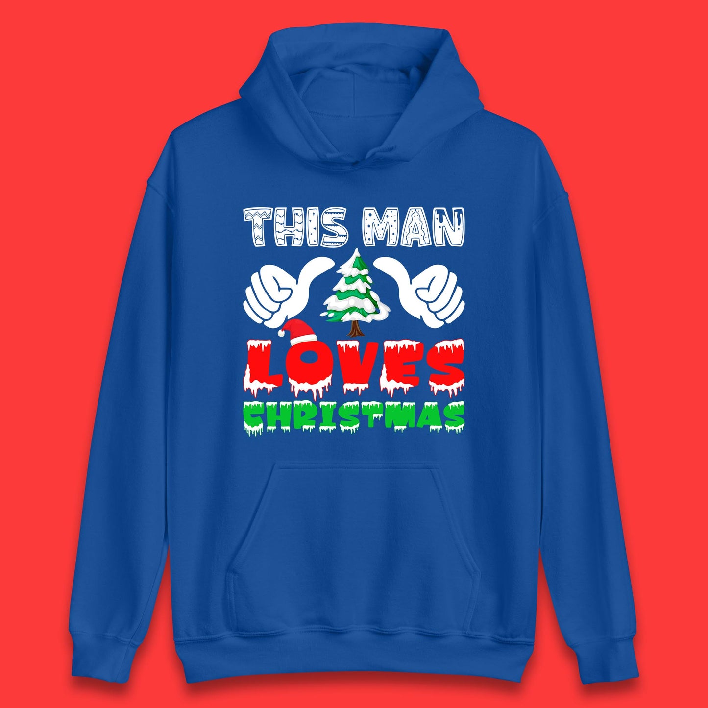 this man loves christmas hoodie