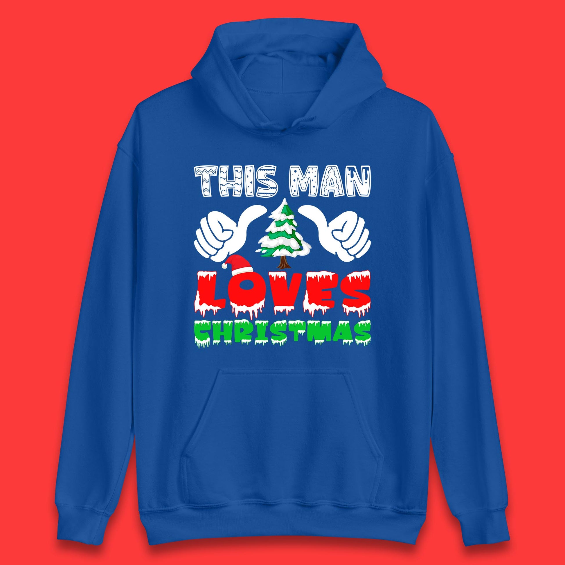 this man loves christmas hoodie
