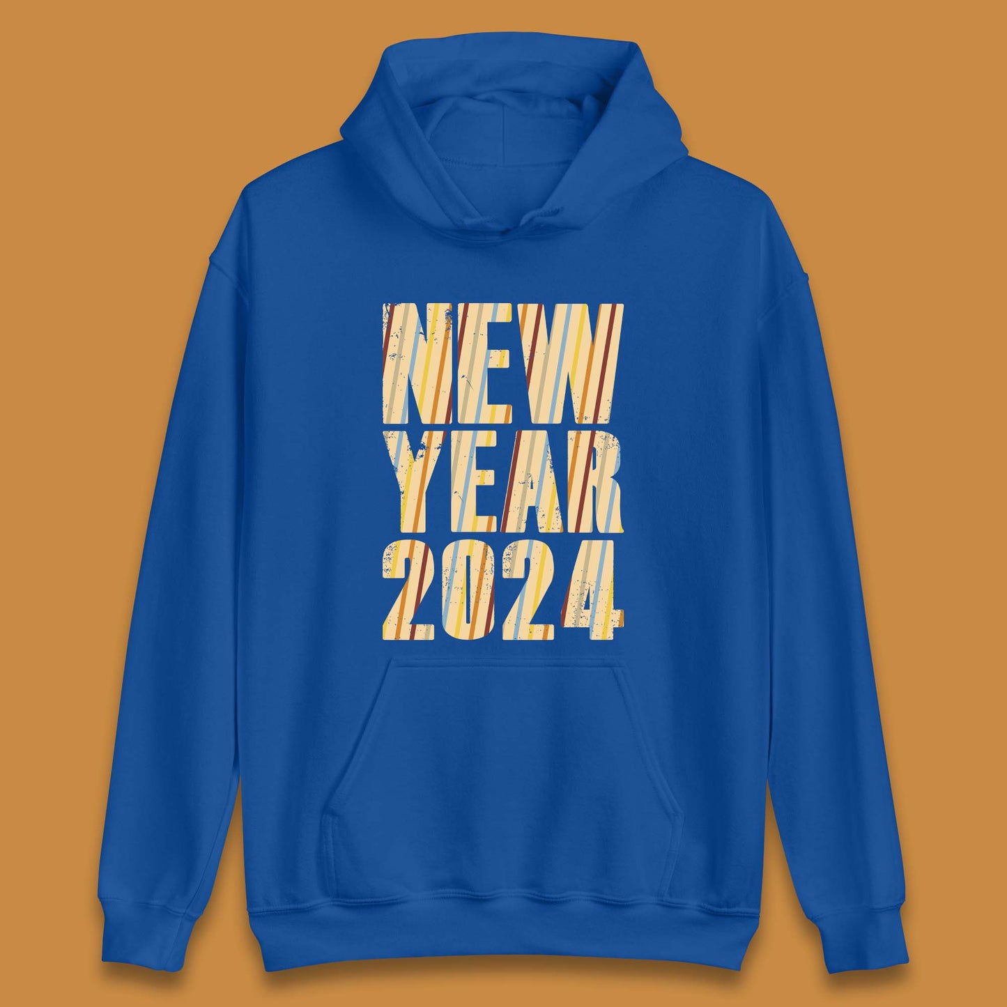 Retro Style New Year 2024 Unisex Hoodie