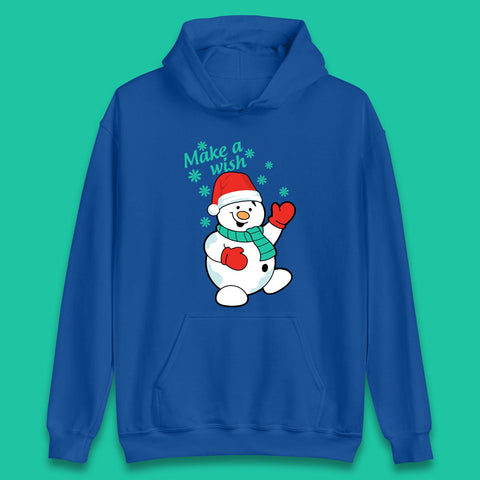 Make A Wish Snowman Christmas Unisex Hoodie