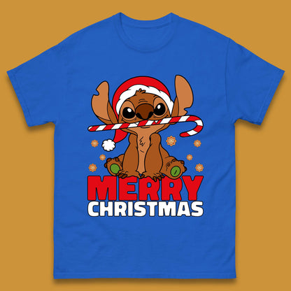 Gingerbread Stitch Christmas Mens T-Shirt