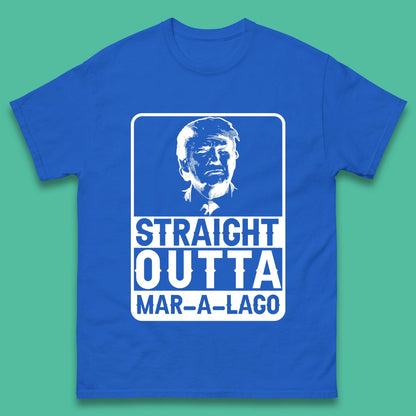 Donald Trump Straight Outta Mar-A-Lago USA Mugshot President Elections 2024 Mens Tee Top