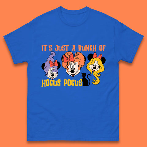 It's Just A Bunch Of Hocus Pocus Halloween Witches Minnie Mouse & Friends Disney Trip Mens Tee Top