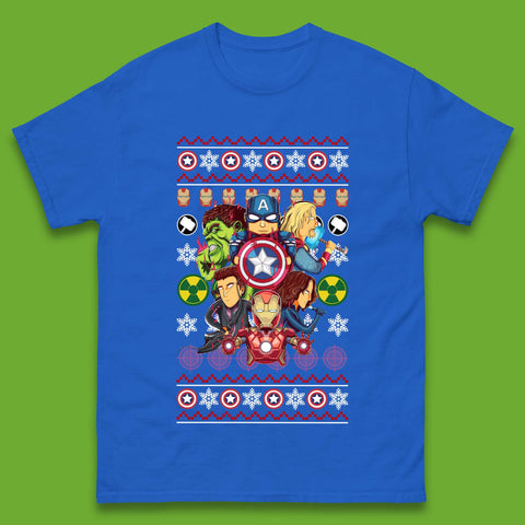 Christmas Avengers Superheroes Mens T-Shirt