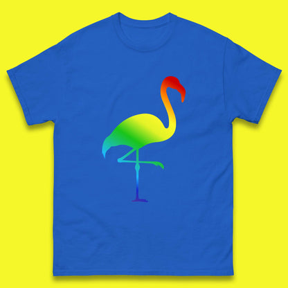 Rainbow Flamingo LGBTQ Gay Rights Pride Parade LGBT Flamingo Lovers Mens Tee Top