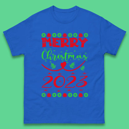 Merry Christmas 2023 Winter Holiday Xmas Festive Celebration Mens Tee Top
