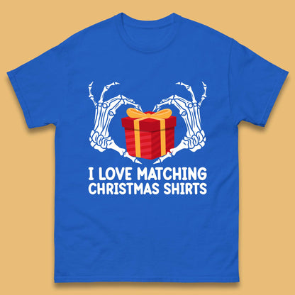 skeleton hands gift box christmas t shirt