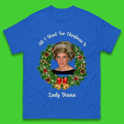 Lady Diana Christmas Mens T-Shirt