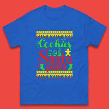 christmas cookies for santa paws t shirt