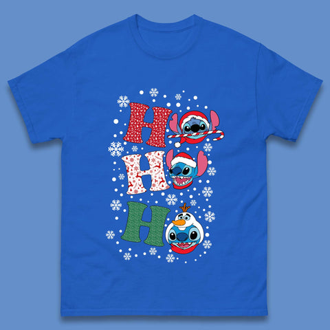 Ho Ho Ho Stitch Christmas Mens T-Shirt