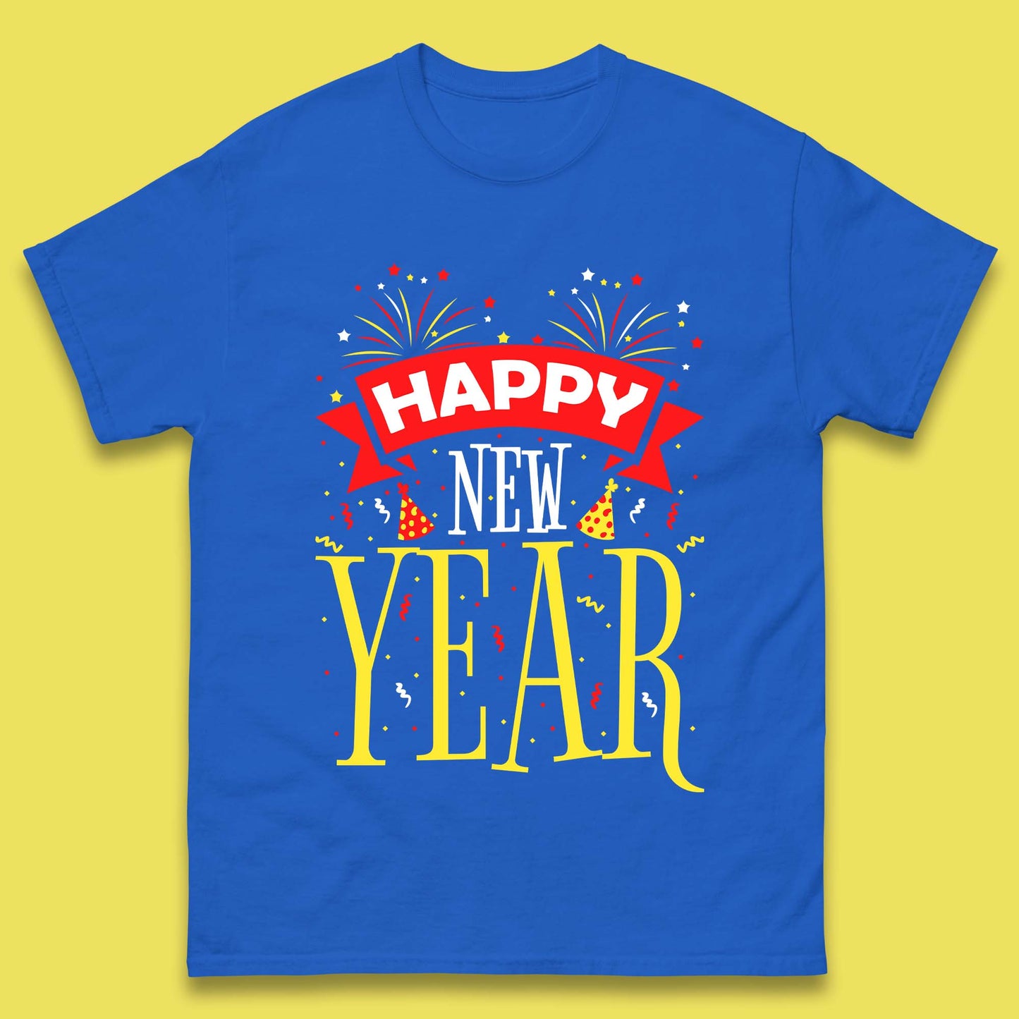Happy New Year Celebrations Mens T-Shirt
