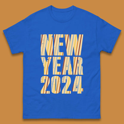 Retro Style New Year 2024 Mens T-Shirt