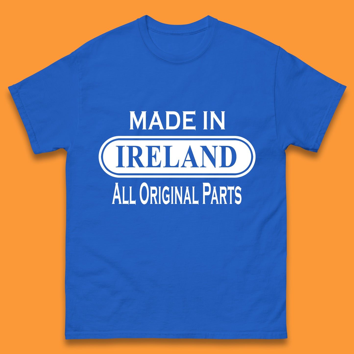Made In Ireland All Original Parts Vintage Retro Birthday Country In Europe Gift Mens Tee Top