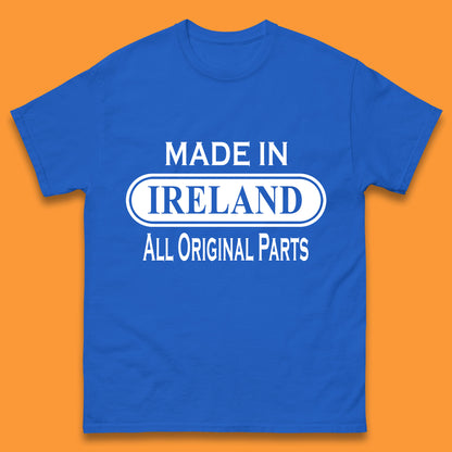 Made In Ireland All Original Parts Vintage Retro Birthday Country In Europe Gift Mens Tee Top
