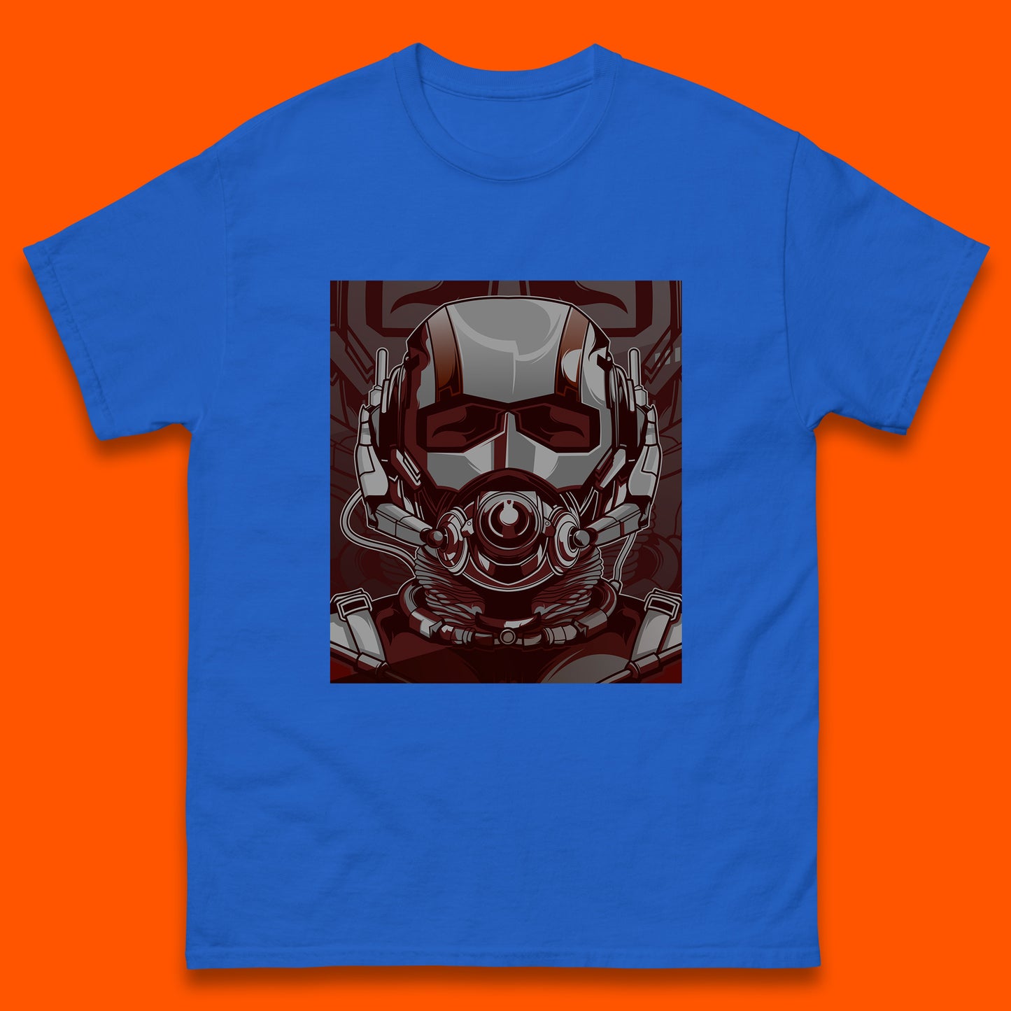 Marvel Comics Ant Man And The Wasp American Superhero Film Ant Man Face Helmet Avengers Movie Mens Tee Top