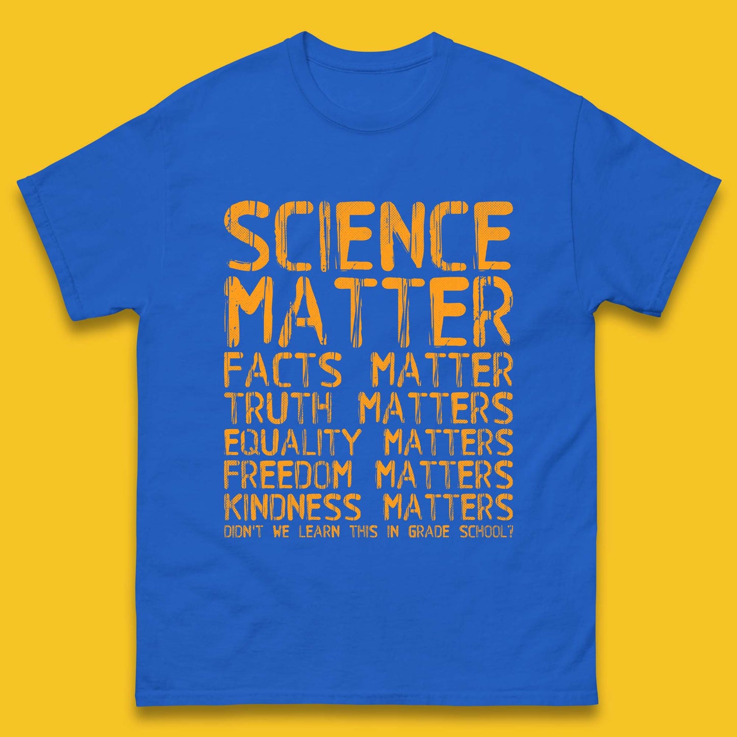 Science Matters Facts Matters Mens T-Shirt