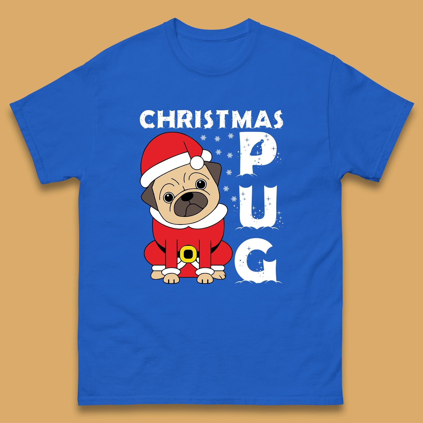 christmas pug dog t shirt