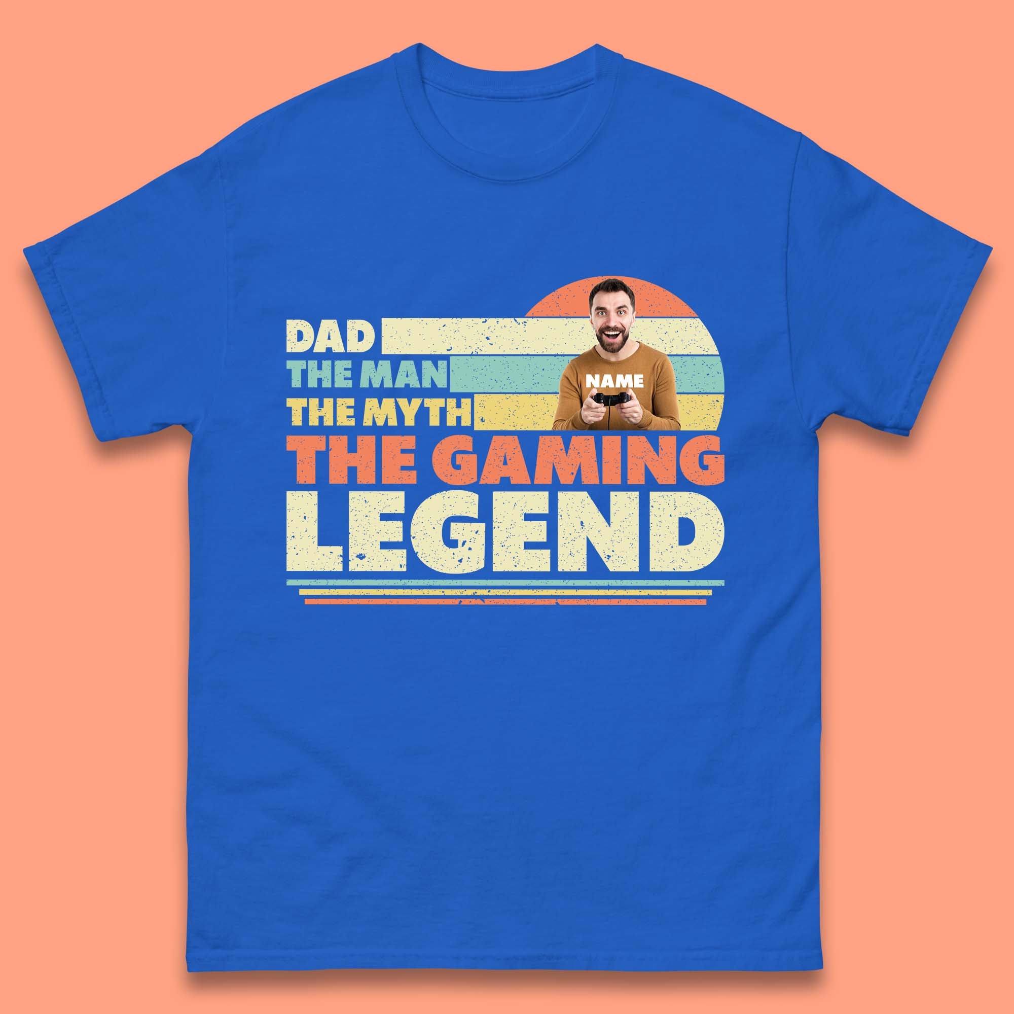 Personalised Dad The Gaming Legend Mens T-Shirt