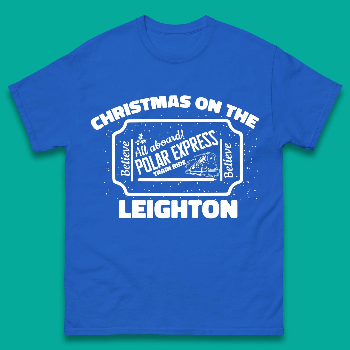 Polar Express Christmas Train Mens T-Shirt